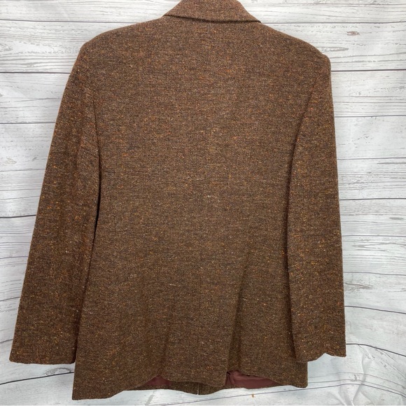🍁 Chaus Wool Tweed Blazer Lined Jacket Coat Sz 10 - Picture 2 of 7